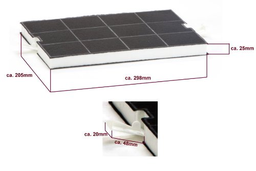 Alapure Aktivkohlefilter geeignet für Neff 00351210 / 351210 / Z5114X0