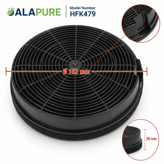 Alapure Aktivkohlefilter geeignet für Ignis AMC023