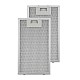 Alapure Metallfilter geeignet für Klarstein 10032228 185x318mm Alapure Metallfilter geeignet für Klarstein 10032228 185x318mm