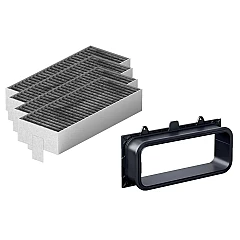 Alapure CleanAir Aktivkohlefilter Set geeignet für Gaggenau 17007113 / CA082010