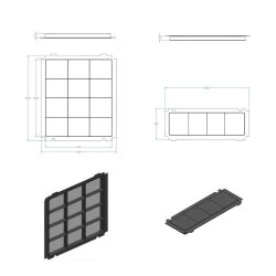 Blaupunkt Kohlefilterset 5Z9108X3 (5 Stück)
