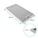 Siemens Metall-Fettfilter Set 434105 + 434107 (2St.) | Vorder- & Rückseite | 455x188x6 mm & 405x209x8 mm
