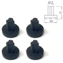 Alapure Topfträger-Gummifüße 481246368017 (4 Stück)