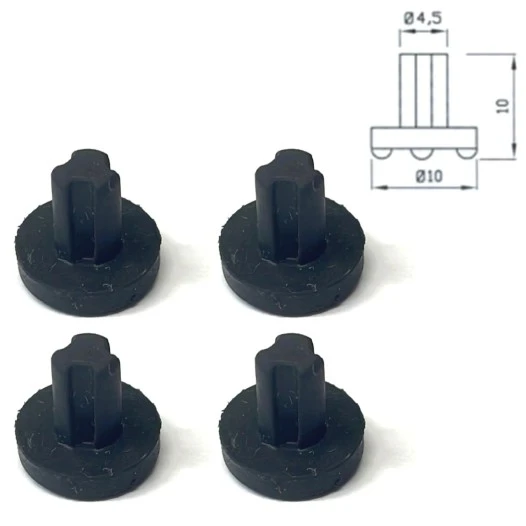 Alapure Topfträger-Gummifüße 481246368017 (4 Stück)