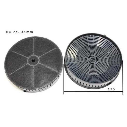 WPRO Kohlefilter Typ 57 / AMC072 (2 Stück)