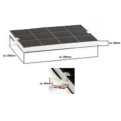 Alapure Aktivkohlefilter geeignet für Constructa 00351210 / 351210 / CD96965001 Alapure Aktivkohlefilter geeignet für Constructa 00351210 / 351210 / CD96965001