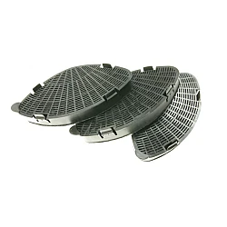 Alapure Aktivkohlefilter geeignet für Elica KIT0016613 / CFC0010442 (3 Stück)