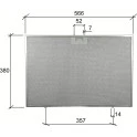 Whirlpool Metallfilter 488000302744 565x380x8mm
