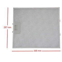 Alapure Metallfilter geeignet für Turboair 4055250429 304x267x9mm Alapure Metallfilter geeignet für Turboair 4055250429 304x267x9mm