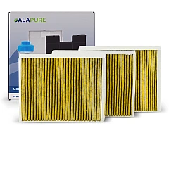 Alapure CleanAir Plus Kohlefilter passend für Neff 11034226 / 17004039 / Z52JXB1X6 (3 St.)