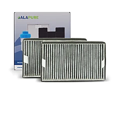 Alapure HFK3975 Kompatibel mit Miele Kohlefilter DKF19-P / FWKM-1423 (2 Stück)