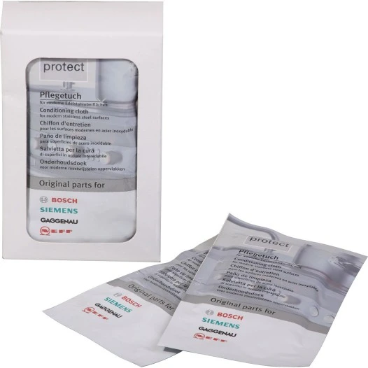 Bosch / Siemens Edelstahl-Pflegetücher 311134 / 312007 / BSH (5 St.)