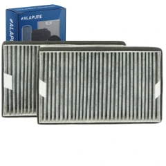 Alapure HFK3975 Kompatibel mit Miele Kohlefilter DKF19-P / FWKM-1423 (2 Stück)