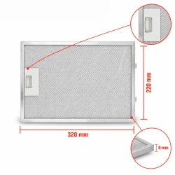 Balay Metallfilter 362380 / 00362380 320x220mm