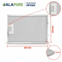 Alapure Metallfilter geeignet für Bosch 362380 / 00362380 320x220mm