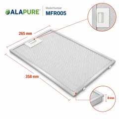 Alapure Kohlefilter passend für Bosch 703451 / 00703451 358x265mm