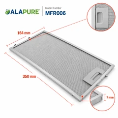 Alapure Metallfilter passend für Siemens 435204 / 00435204 350x165mm