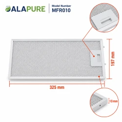 Alapure Metallfilter passend für Juno 4055101697 325x197x10mm