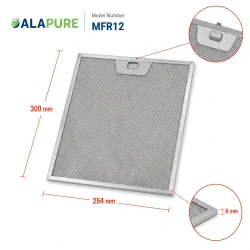 Alapure Metallfilter passend für Arthur Martin 50248271004 300x254x8mm