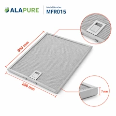 Alapure Metallfilter passend für AEG 4055110128 300x250x7mm