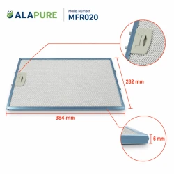 Alapure Metallfilter geeignet für Etna 453284 / 89000754 384x282x6mm