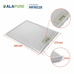 Alapure Metallfilter passend für Inventum 40600909001 340x275mm