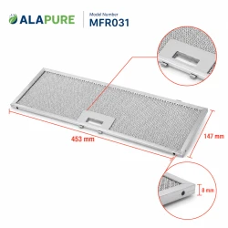  Alapure Metallfilter passend für Whirlpool 453x147mm 481248058288