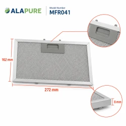 Alapure Metallfilter passend für Klarstein 10034877 272x162mm