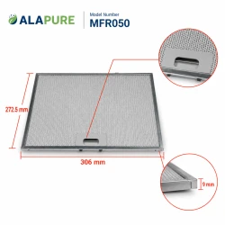 Alapure MFR050 Passend für Miele Metallfilter 8270380 272,5x306x9mm