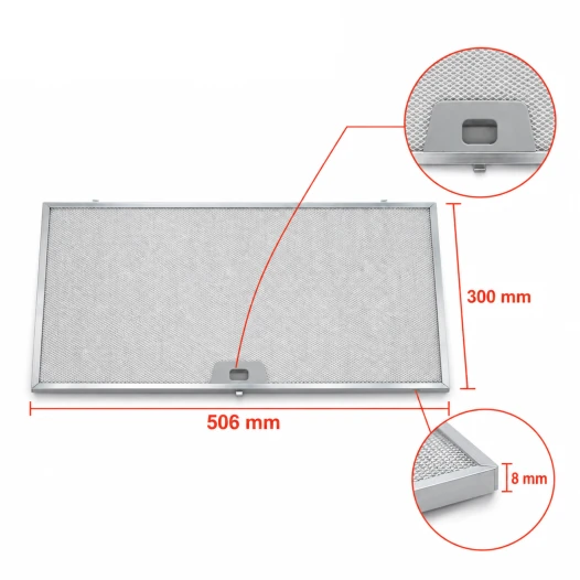 Faber Metallfilter 1330059015 506x300x8mm