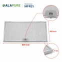 Alapure Metallfilter geeignet für Faber 1330059015 506x300x8mm