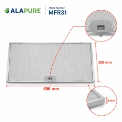 Alapure Metallfilter passend für Ikea 4055135349 506x300x8mm