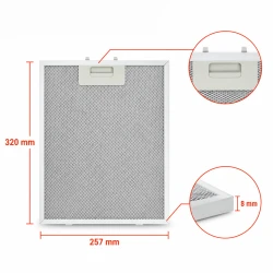 Pelgrim Metallfilter 18831 / 88017203 320x260x9mm