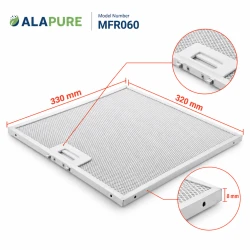 Alapure Metallfilter passend für Siemens 362381 / 00362381 320x330mm