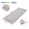 Alapure Metallfilter geeignet für Blaupunkt 11022474 482x192x8mm