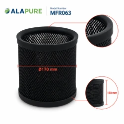 Alapure Metallfilter passend für Samsung DG81-02892A 170x180mm