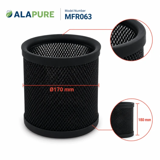 Alapure Metallfilter passend für Beko GRI0119429B 170x180mm
