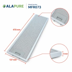 Alapure Metallfilter passend für Electrolux 50287157007 470x137mm
