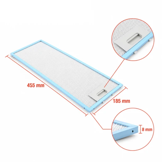 Elica Metallfilter GRI0025433A 456x185x8mm