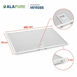 Alapure Metall-Fettfilter passend für Ikea 4055253274 243x409x9mm