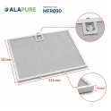 Alapure Metallfilter geeignet für Faber 133.0261.220 253x314mm