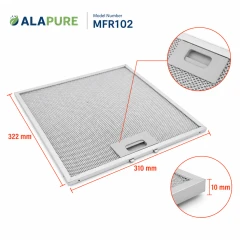 Alapure Metallfilter passend für Gorenje 184756 322x310x10mm