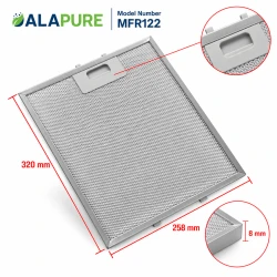 Alapure Metallfilter passend für Pelgrim 127036 320x258x8mm