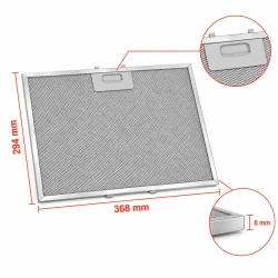 Whirlpool Metallfilter 481248088071 294x368mm 