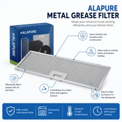  Alapure Metallfilter passend für Bauknecht 453x147mm 481248058288