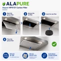 Alapure Aktivkohlefilter geeignet für Samsung DG81-00560A