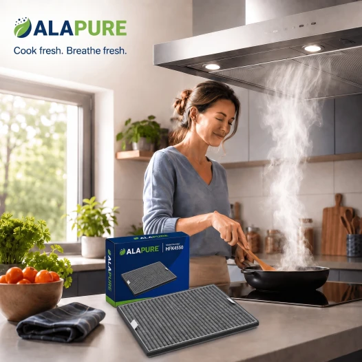 Alapure HFK4550 Kompatibel mit Miele Kohlefilter DKF12-P / DUMF12