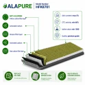 Alapure HFK8701 Geeignet für Constructa CleanAir Plus 11041790 / DWZ0AK0A0 Kohlefilter