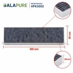 Alapure Aktivkohlefilter geeignet für Gaggenau 17003002 / 792273 / AA413110 / AA413111