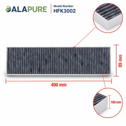 Alapure Aktivkohlefilter geeignet für Gaggenau 17003002 / 792273 / AA413110 / AA413111
